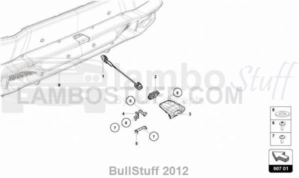 2016 Lamborghini HURACAN LP610-4 SPYDER ARABIA REVERSING CAMERA (907.01.00)